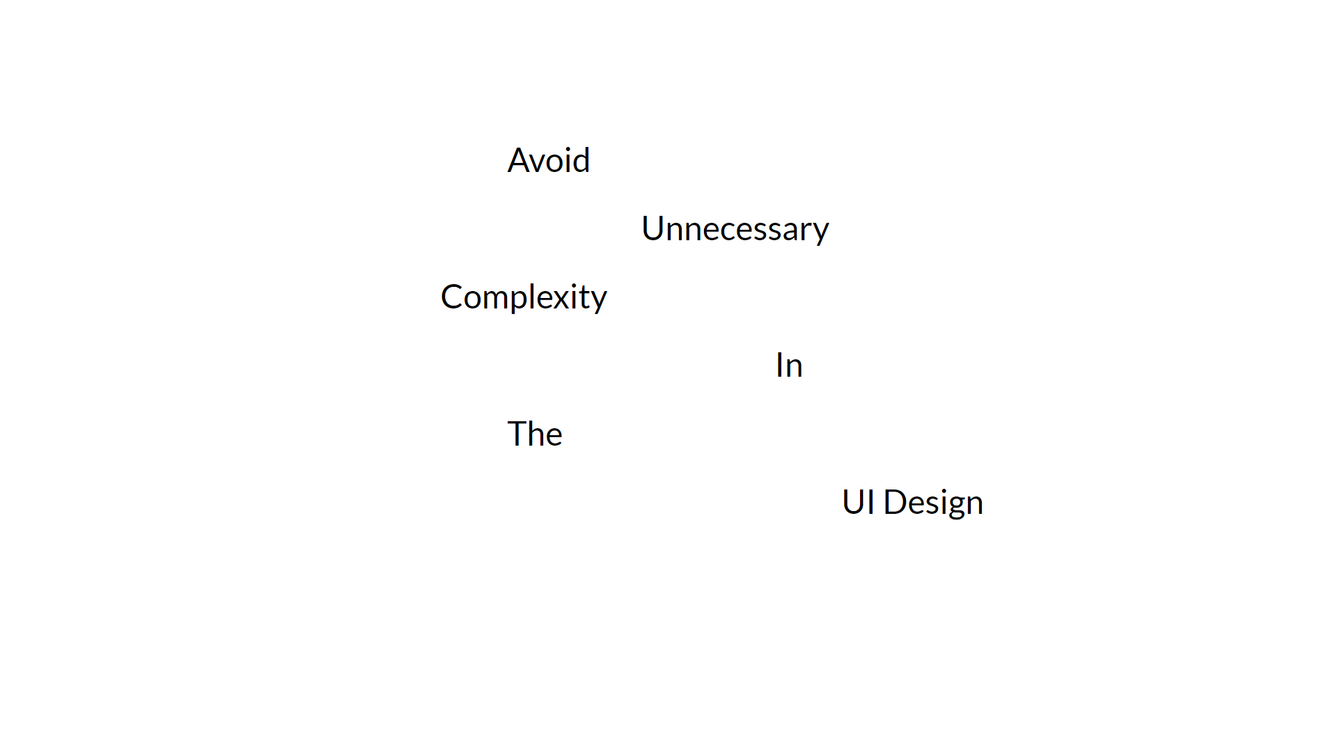 A snippet from the slides of Fundamental Design Principles